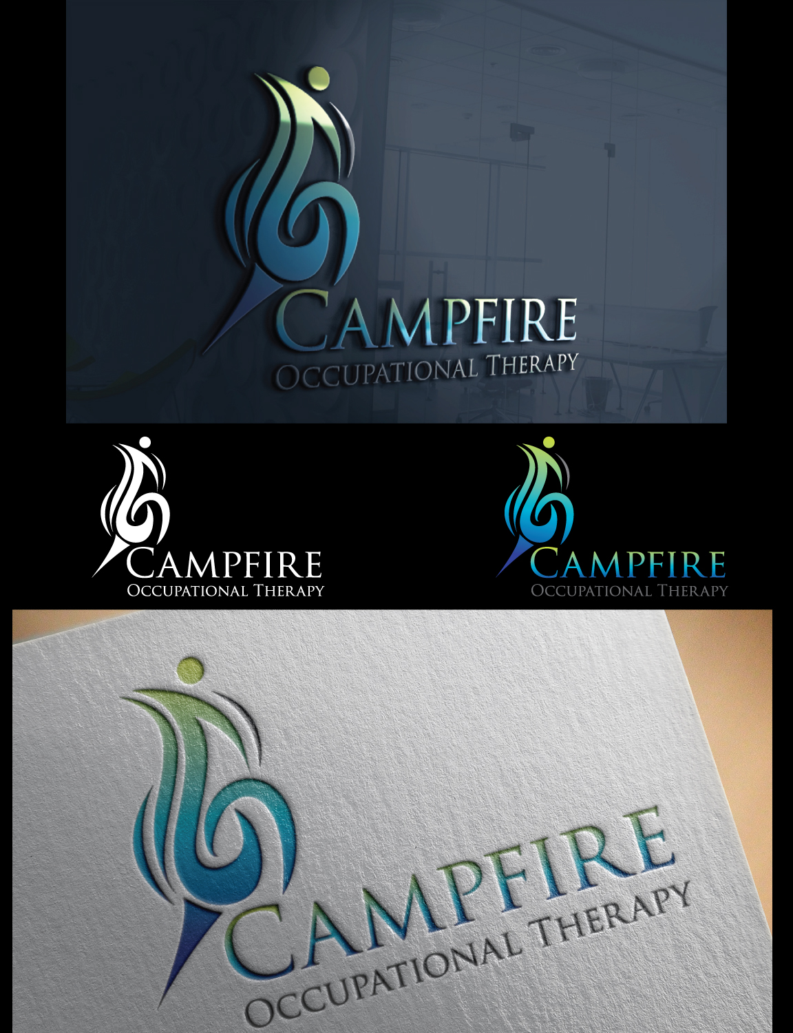 Logo Design by GODDREAMCREATION for Campfire Occupational Therapy | Design #23193020