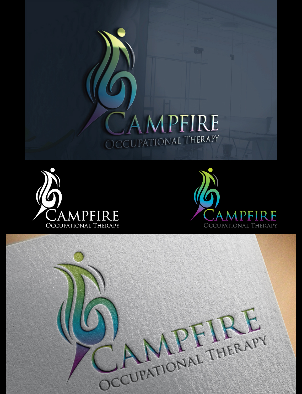 Logo Design by GODDREAMCREATION for Campfire Occupational Therapy | Design #23193021
