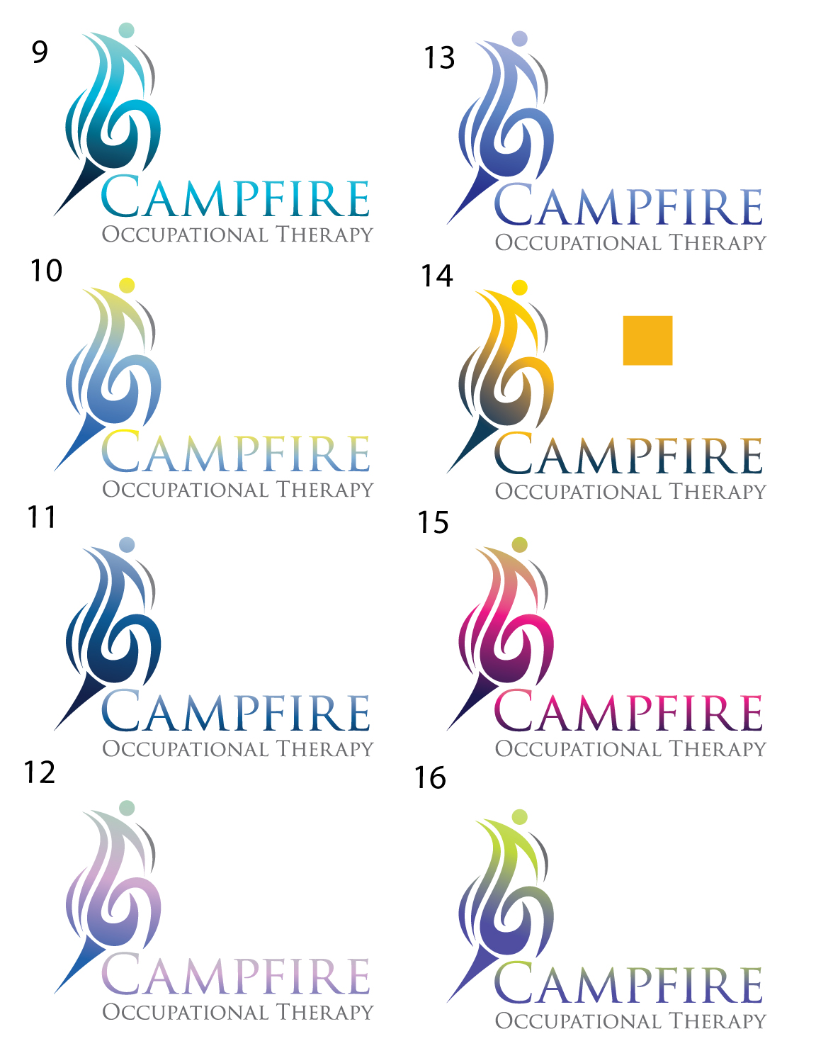 Logo Design by GODDREAMCREATION for Campfire Occupational Therapy | Design #23204927