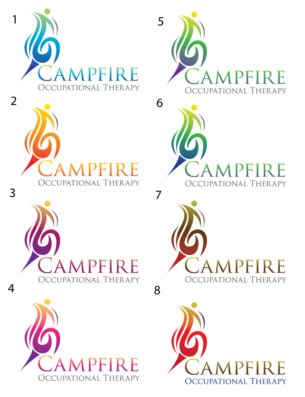 Logo Design by GODDREAMCREATION for Campfire Occupational Therapy | Design #23204928
