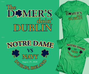 Notre Dame in Dublin | T-shirt Design by Tee and Eh?