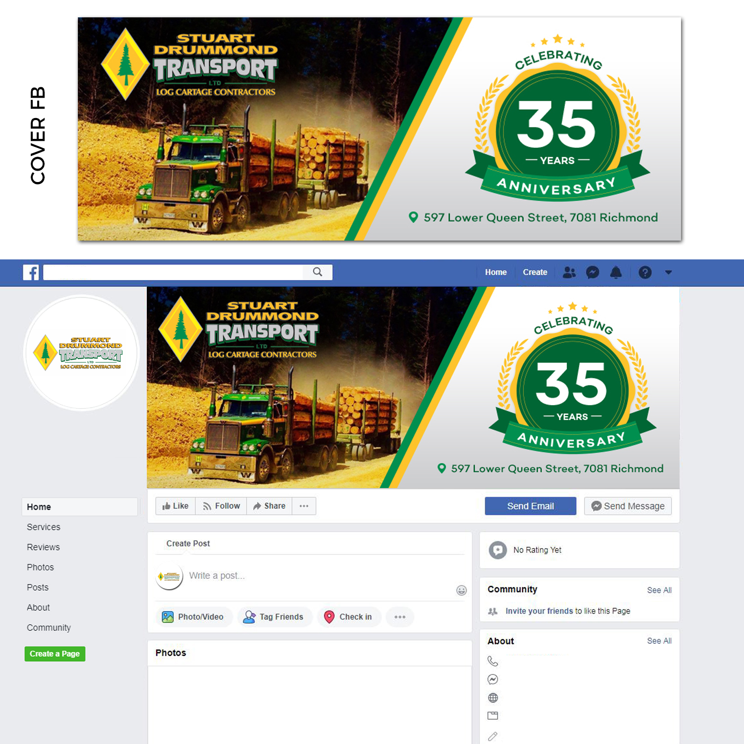 Facebook Design by TSU Creations for this project | Design #23160924