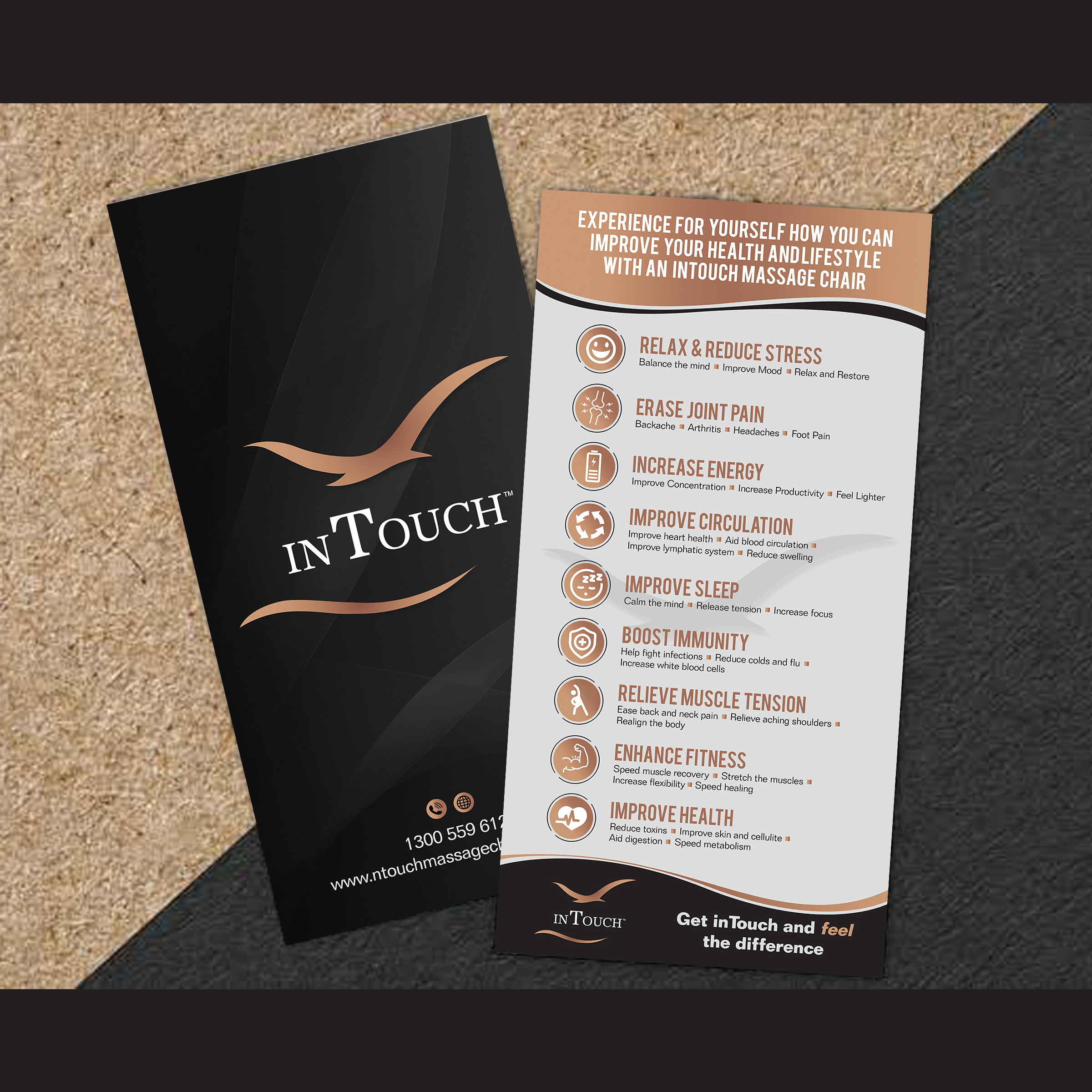 Flyer Design by Designers Hub for inTouch Massage Chairs | Design #23160114
