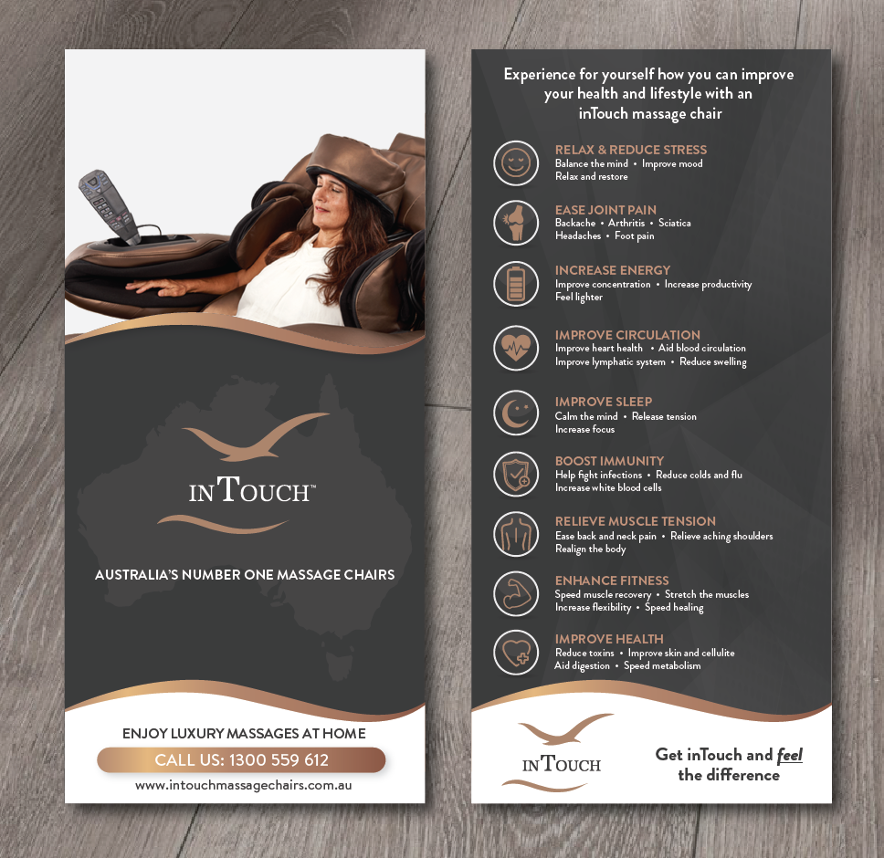 Flyer Design by alex989 for inTouch Massage Chairs | Design #23262992