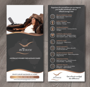 Diseño de Flyer por alex989 para inTouch Massage Chairs | Diseño: #23262992