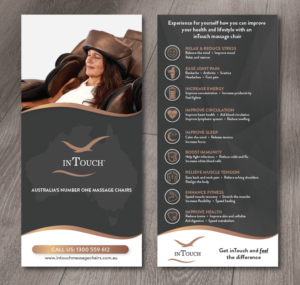 Diseño de Flyer por alex989 para inTouch Massage Chairs | Diseño: #23269438