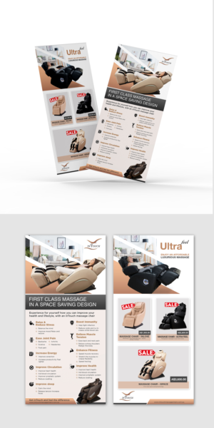 Diseño de Flyer por debdesign para inTouch Massage Chairs | Diseño: #23173104