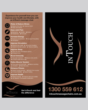Diseño de Flyer por Isnah Logo para inTouch Massage Chairs | Diseño: #23156468