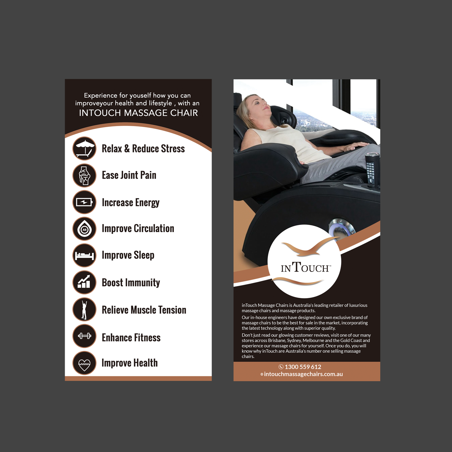 Flyer Design by Schöpfer for inTouch Massage Chairs | Design #23158124