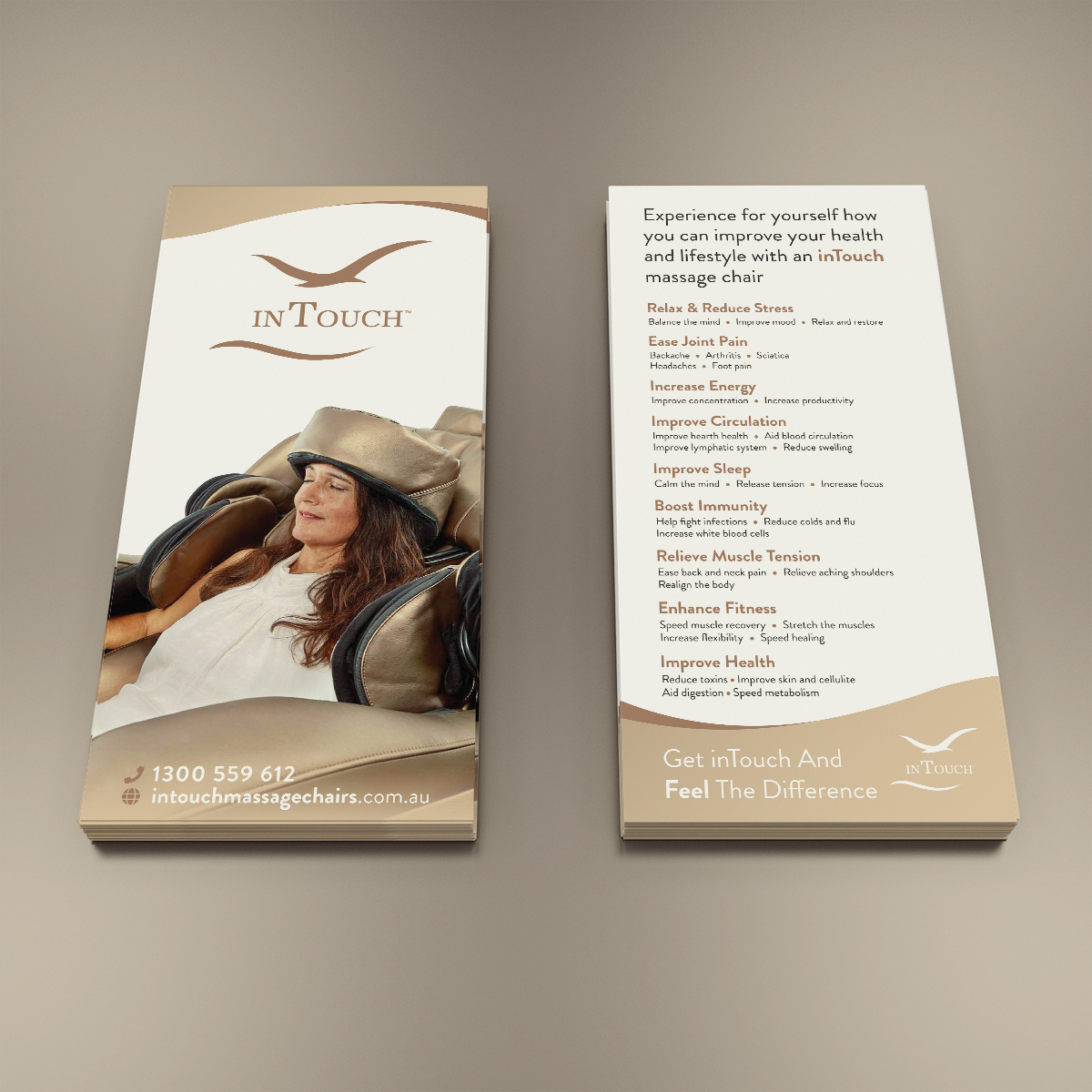 Flyer Design by vlad_andrei.albescu for inTouch Massage Chairs | Design #23171305