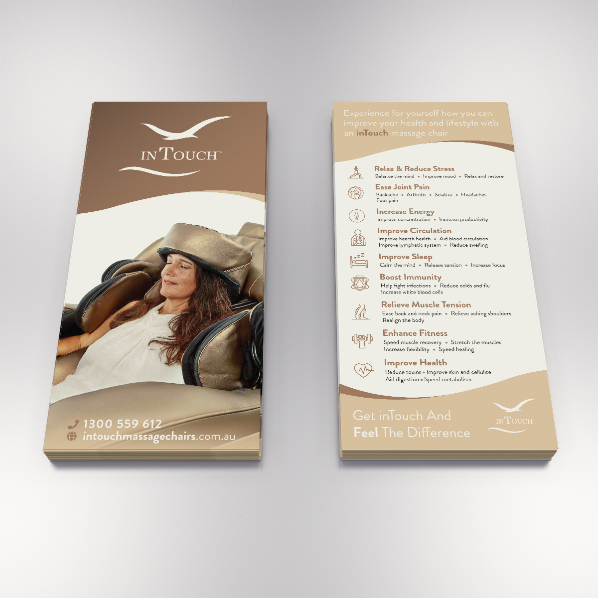 Flyer Design by vlad_andrei.albescu for inTouch Massage Chairs | Design #23171315