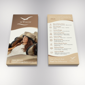 Diseño de Flyer por vlad_andrei.albescu para inTouch Massage Chairs | Diseño: #23171315