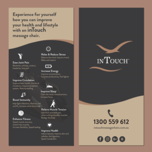Flyer-Design von colordrops creatives für inTouch Massage Chairs | Design #23165041