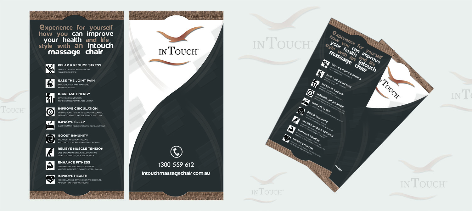 Flyer Design by colordrops creatives for inTouch Massage Chairs | Design #23166496