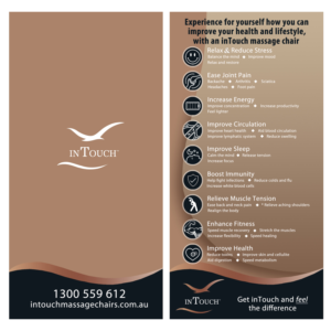 Flyer Design by Tatyana Tomskaya for inTouch Massage Chairs | Design: #23168986