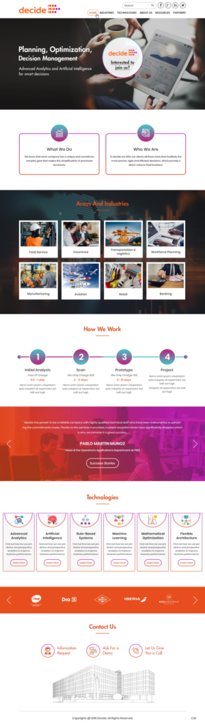 Web Design by pb for Decide Soluciones | Design: #23157221