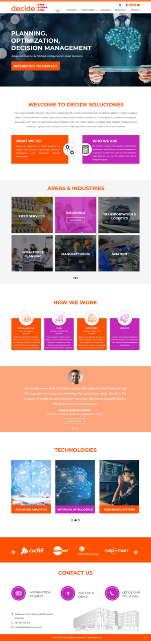 Web Design by pb for Decide Soluciones | Design: #23157222