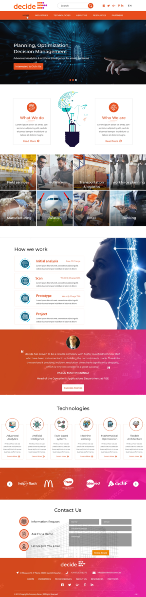 Web Design by pb for Decide Soluciones | Design: #23157223