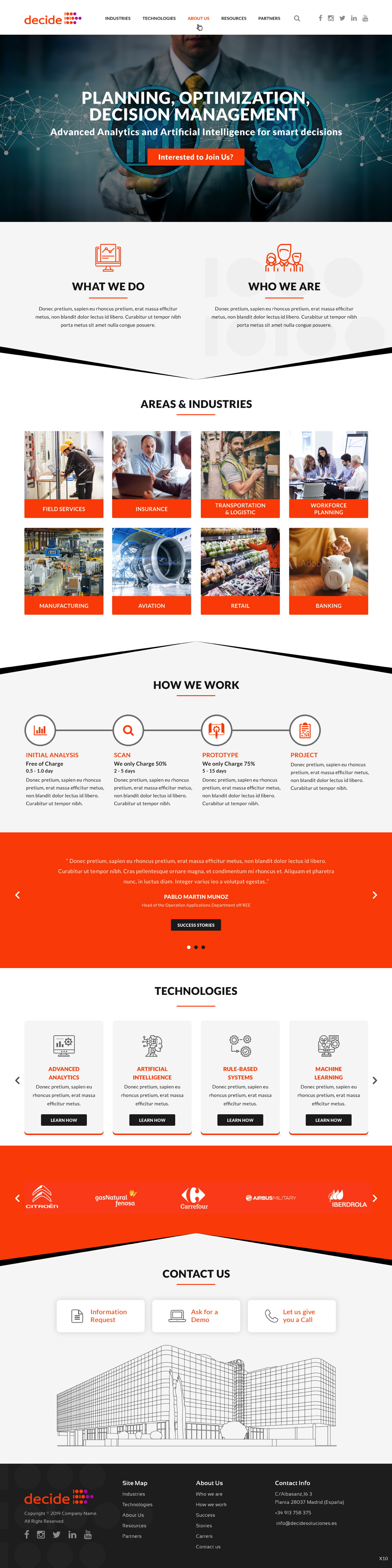 Web Design par pb pour Decide Soluciones | Design #23157238