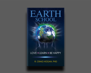 Cover for a book titled Earth School: Love, Learn, Be Happy | Book Cover Design by RGraphic