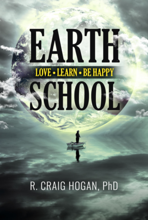 Cover for a book titled Earth School: Love, Learn, Be Happy | Book Cover Design by elenaivanova