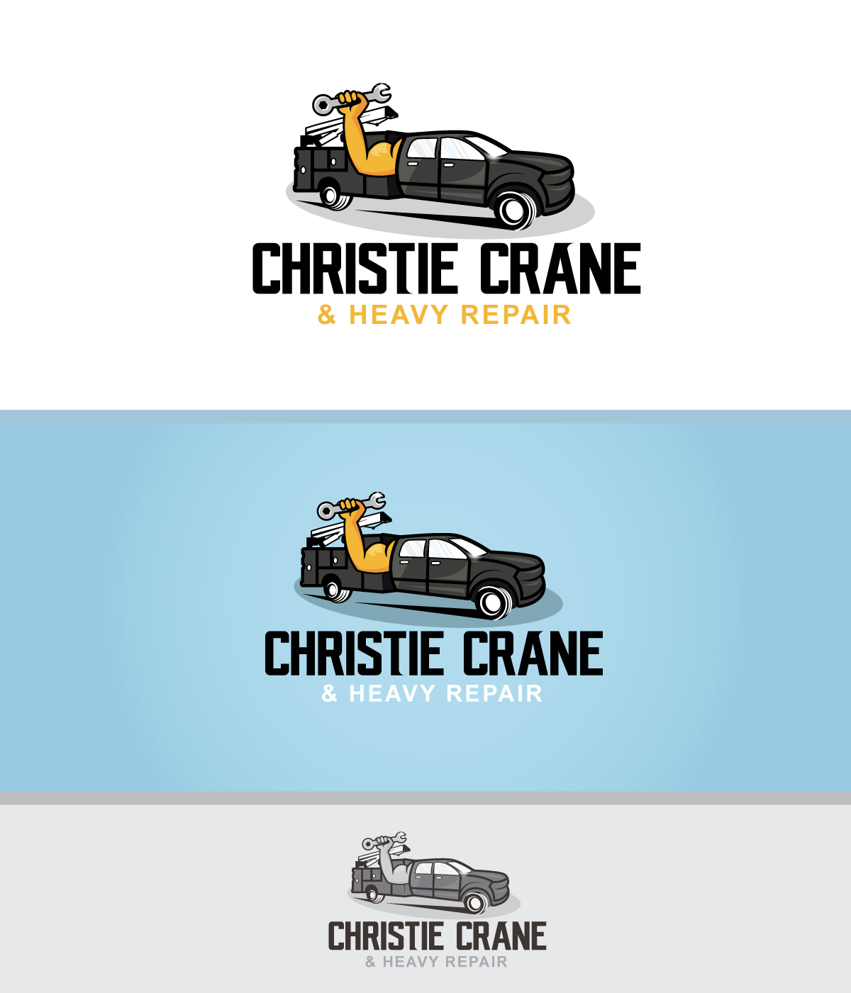 Logo Design by Graphic Bricks for Christie Crane & Heavy Repair | Design #23174441