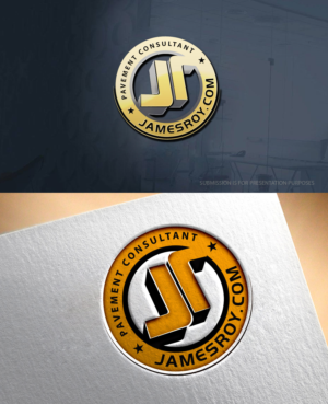 "JamesRoy" with a tagline ¨¨Parking Lot Consultant¨¨ | Design de Logo par graphicevolution