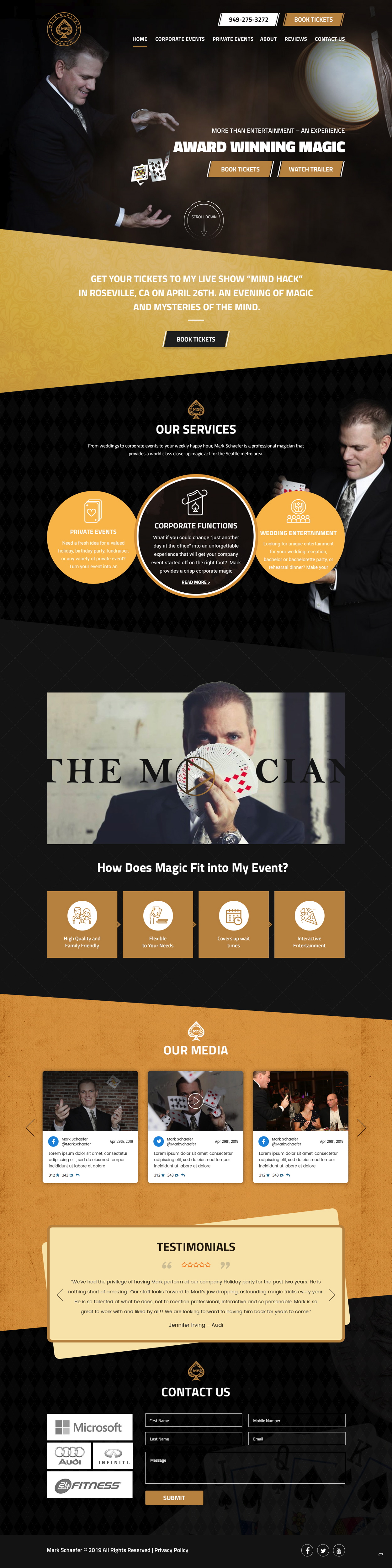 Web Design by pb for Mark Schaefer | Design #23169743