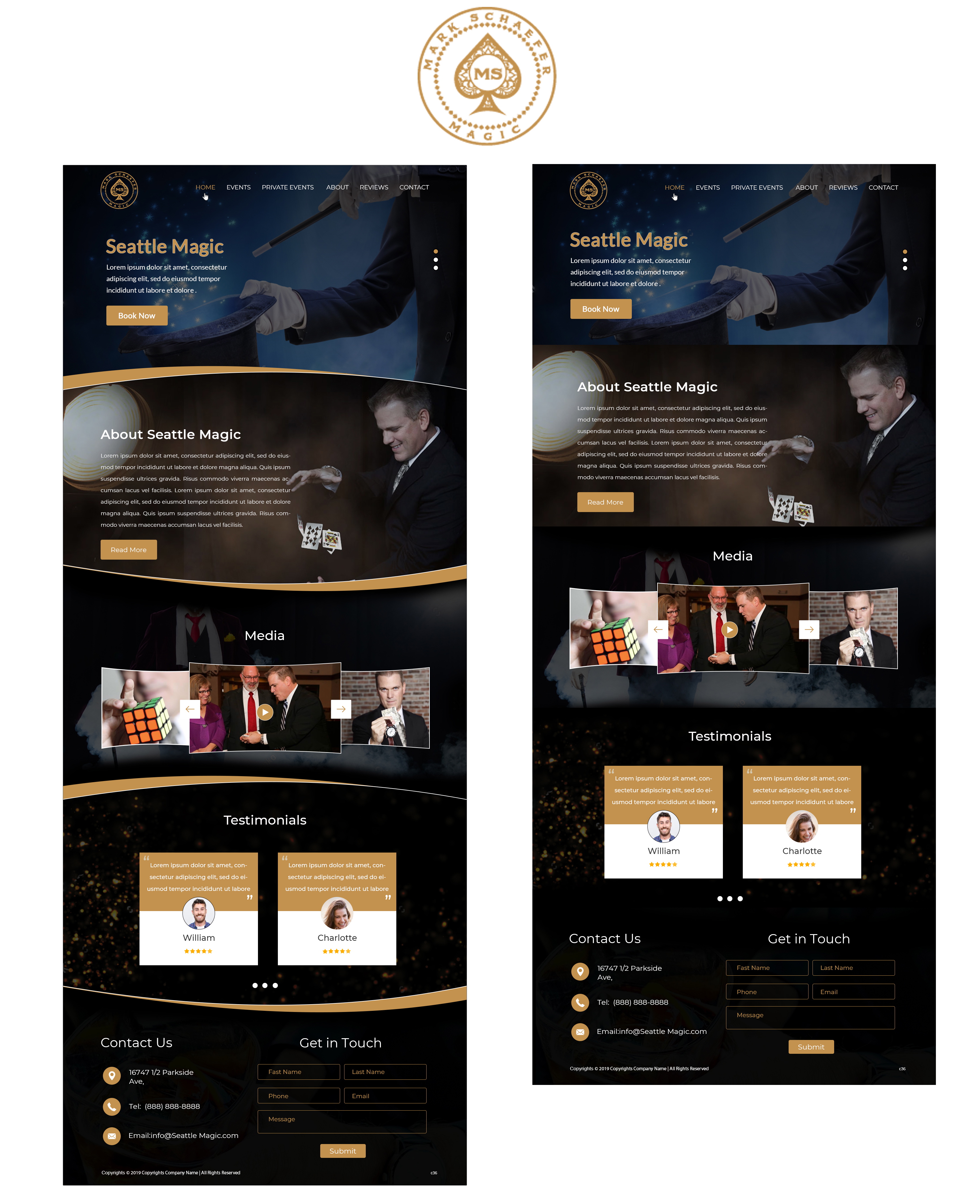 Web Design by pb for Mark Schaefer | Design #23169753