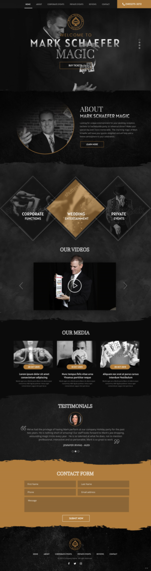 Web Design by pb for Mark Schaefer | Design: #23178085