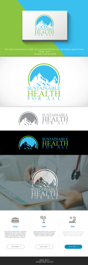 Sustainable Health for All  | Logo Design by Kim Ji