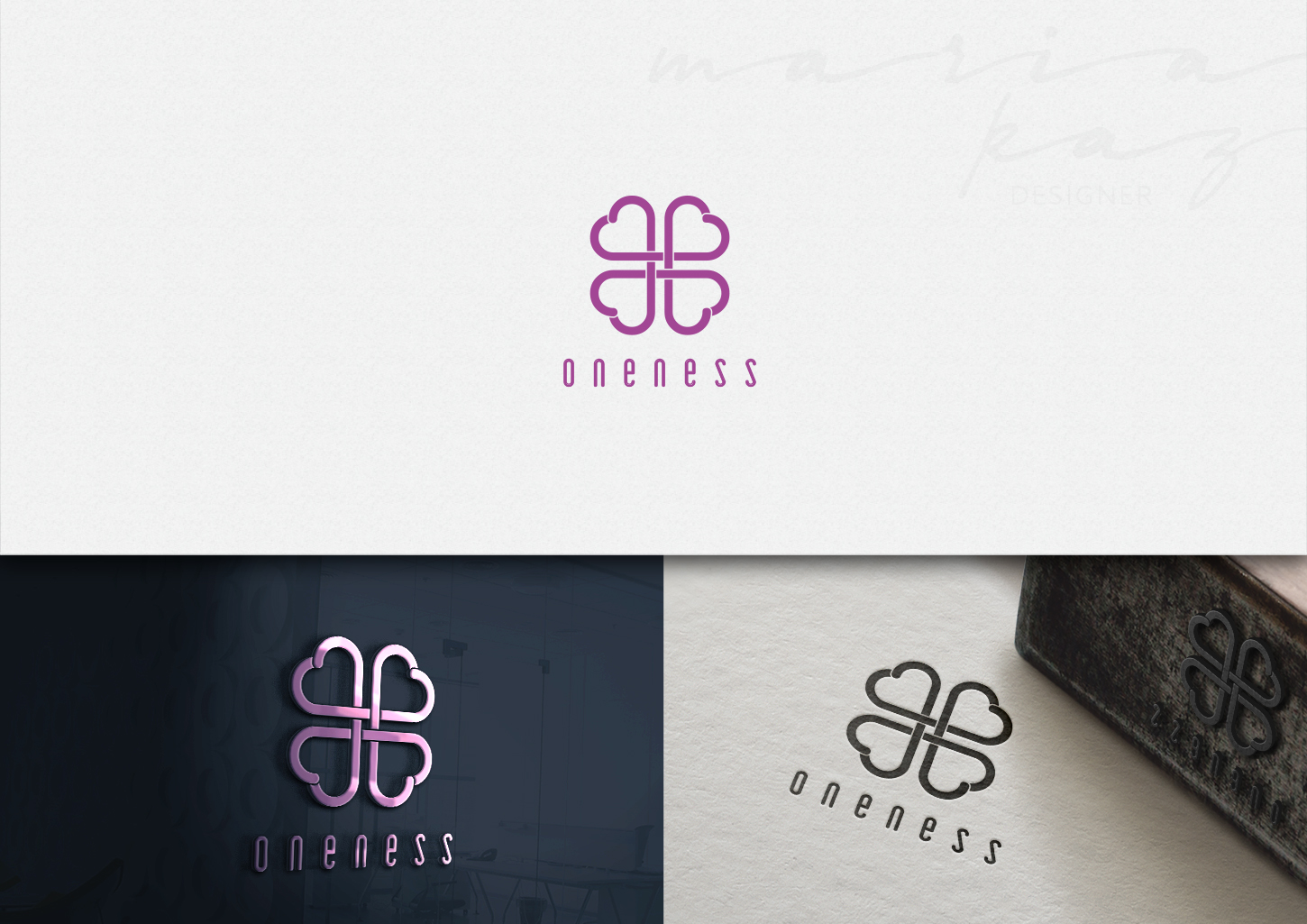 Logo Design by maria-kaz for Oneness Bat-Erdene Sp. J. | Design #23447328