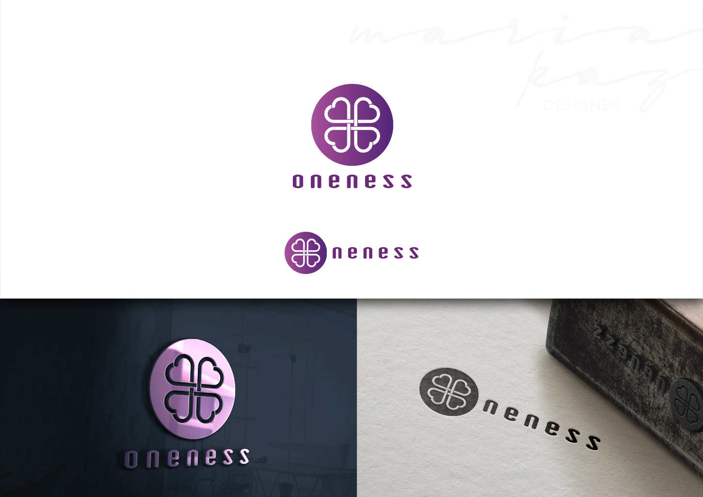 Logo Design by maria-kaz for Oneness Bat-Erdene Sp. J. | Design #23517657