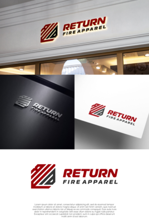RETURN FIRE APPAREL | Logo Design by untung bertubi-tubi