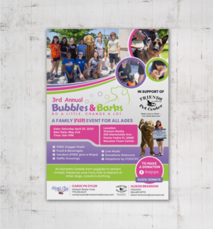 3rd Annual Bubbles & Barks Fundraiser | Flyer Design by chandrayaan.creative