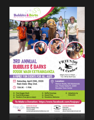 3rd Annual Bubbles & Barks Fundraiser | Flyer Design by SAI DESIGNS