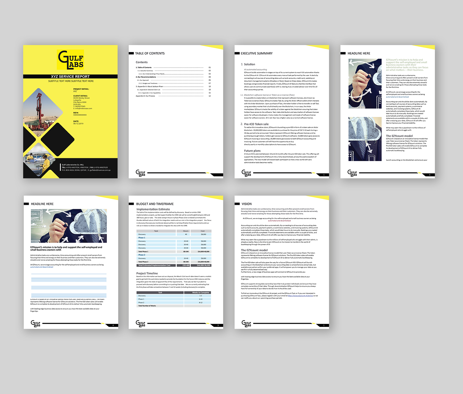 Word Template Design by kousik for Gulf Laboratories | Design #23212643