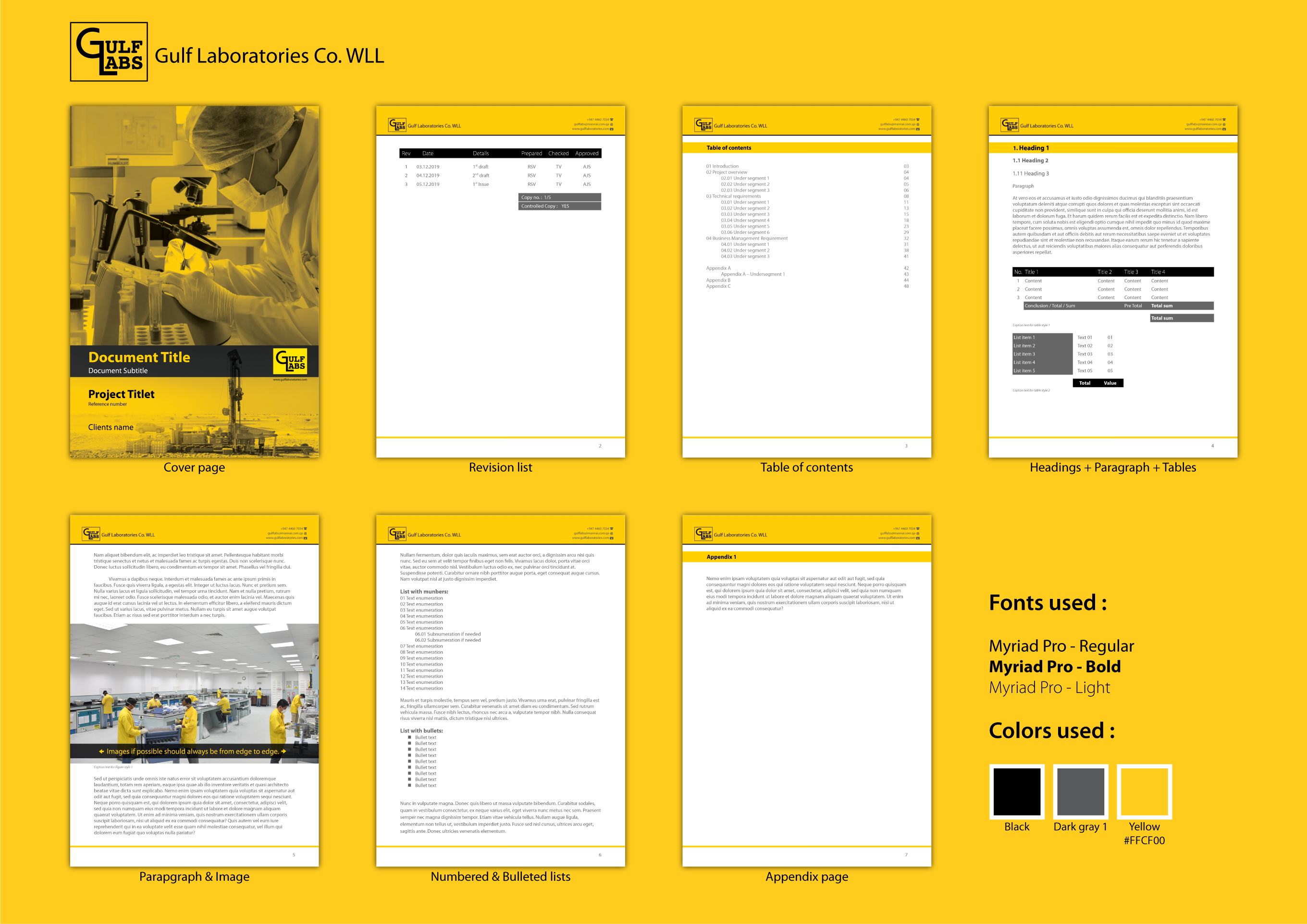 Design de Modèle Word par Gellert Fulop pour Gulf Laboratories | Design #23200498