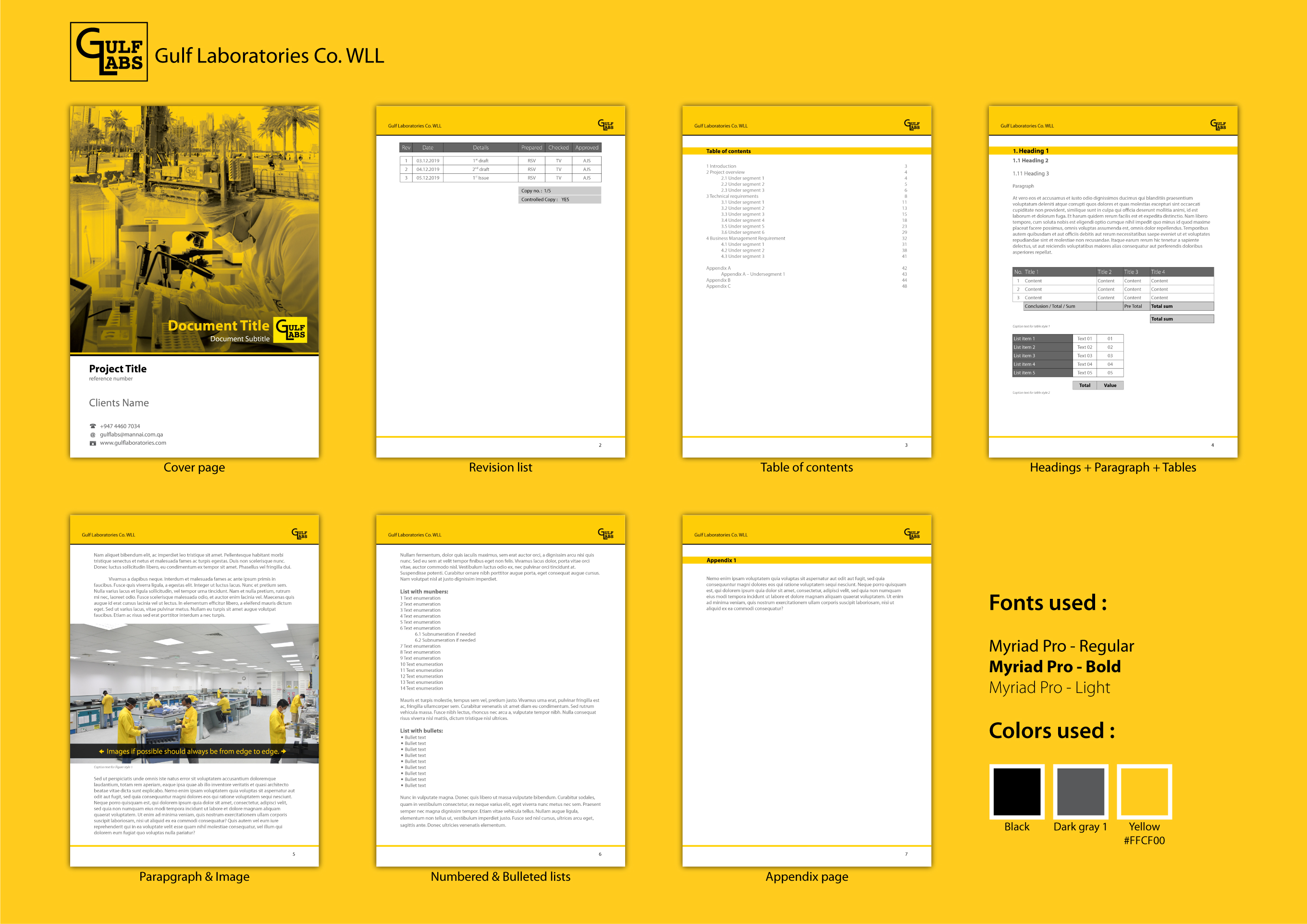 Word Template Design by Gellert Fulop for Gulf Laboratories | Design #23211034