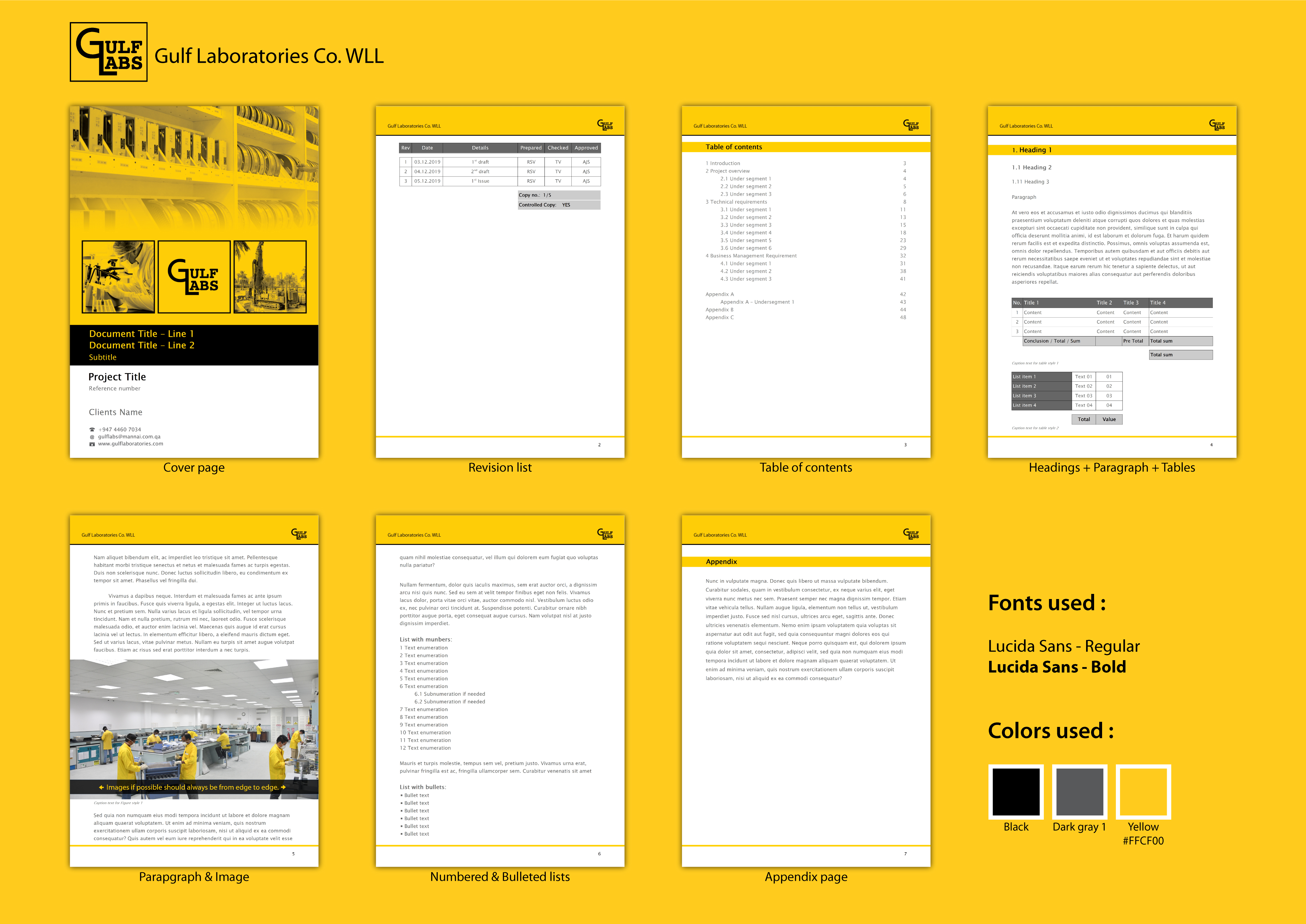 Word Template Design by Gellert Fulop for Gulf Laboratories | Design #23225125