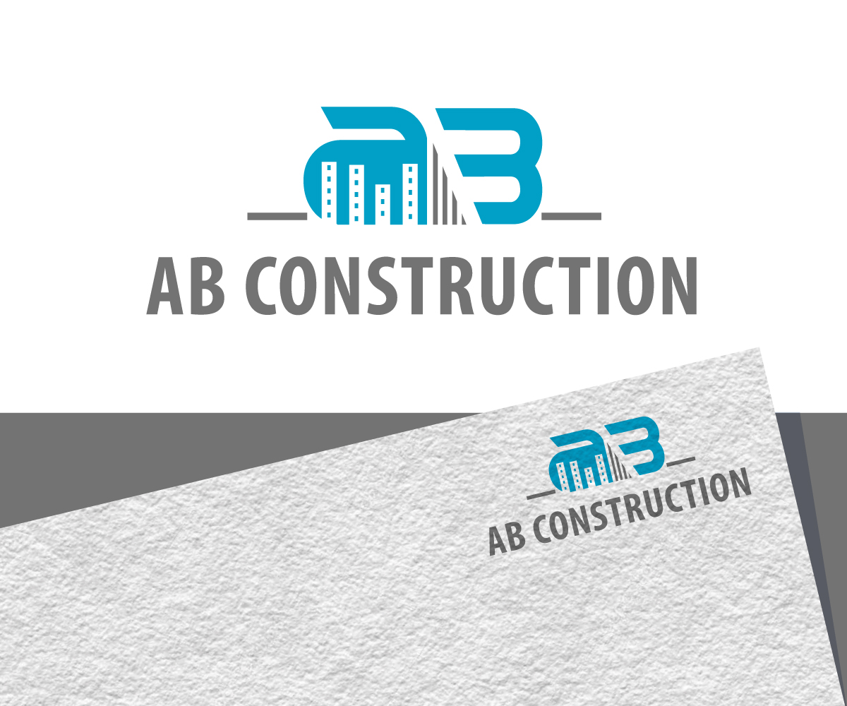 Professional, Serious, Construction Logo Design for AB Construction by