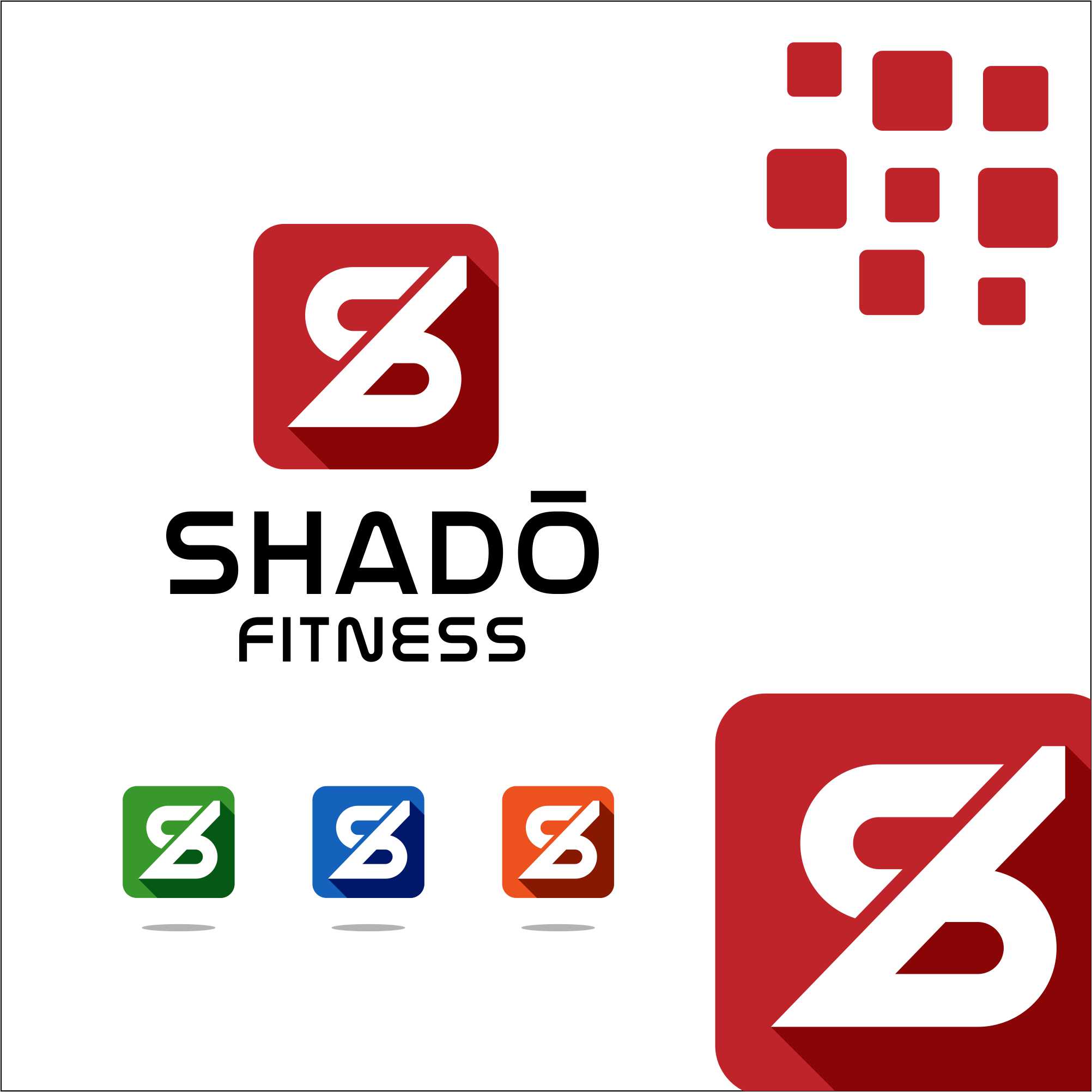 Logo Design by zatsukiki for Shado Fitness | Design #23179035