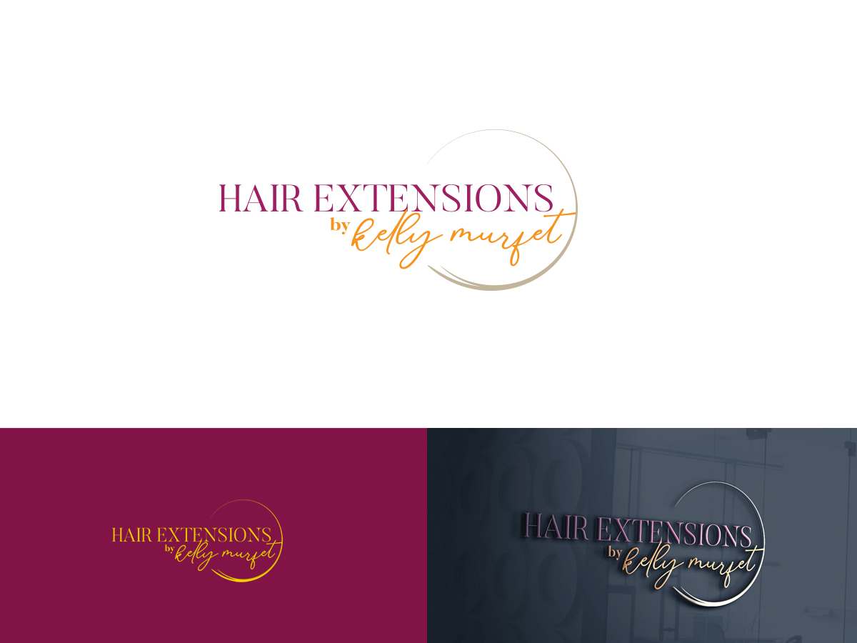 Logo Design by ArtSamurai for Hair extensions by kelly Murfet  | Design #23181213