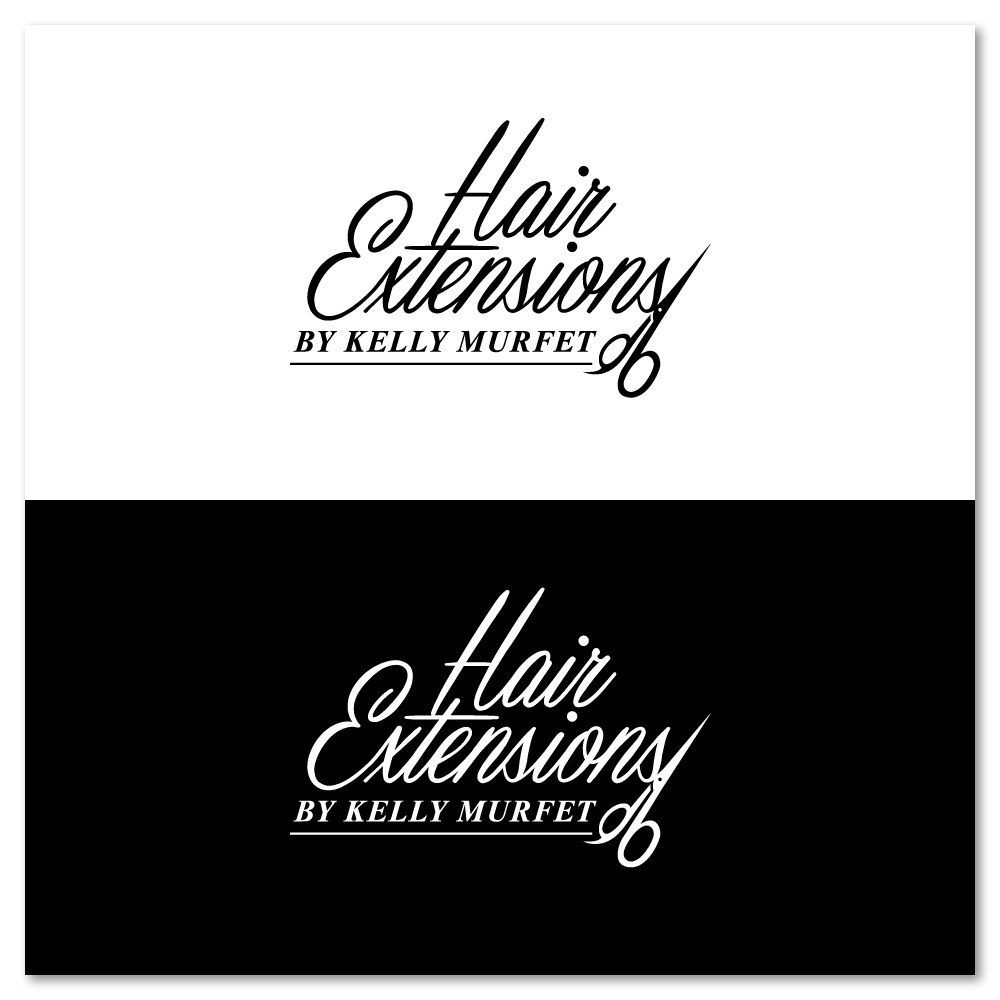 Logo Design by Sujit Banerjee for Hair extensions by kelly Murfet  | Design #23176027