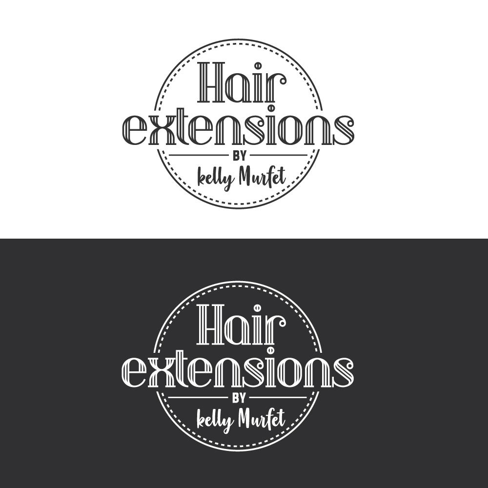 Logo Design by Sujit Banerjee for Hair extensions by kelly Murfet  | Design #23176031