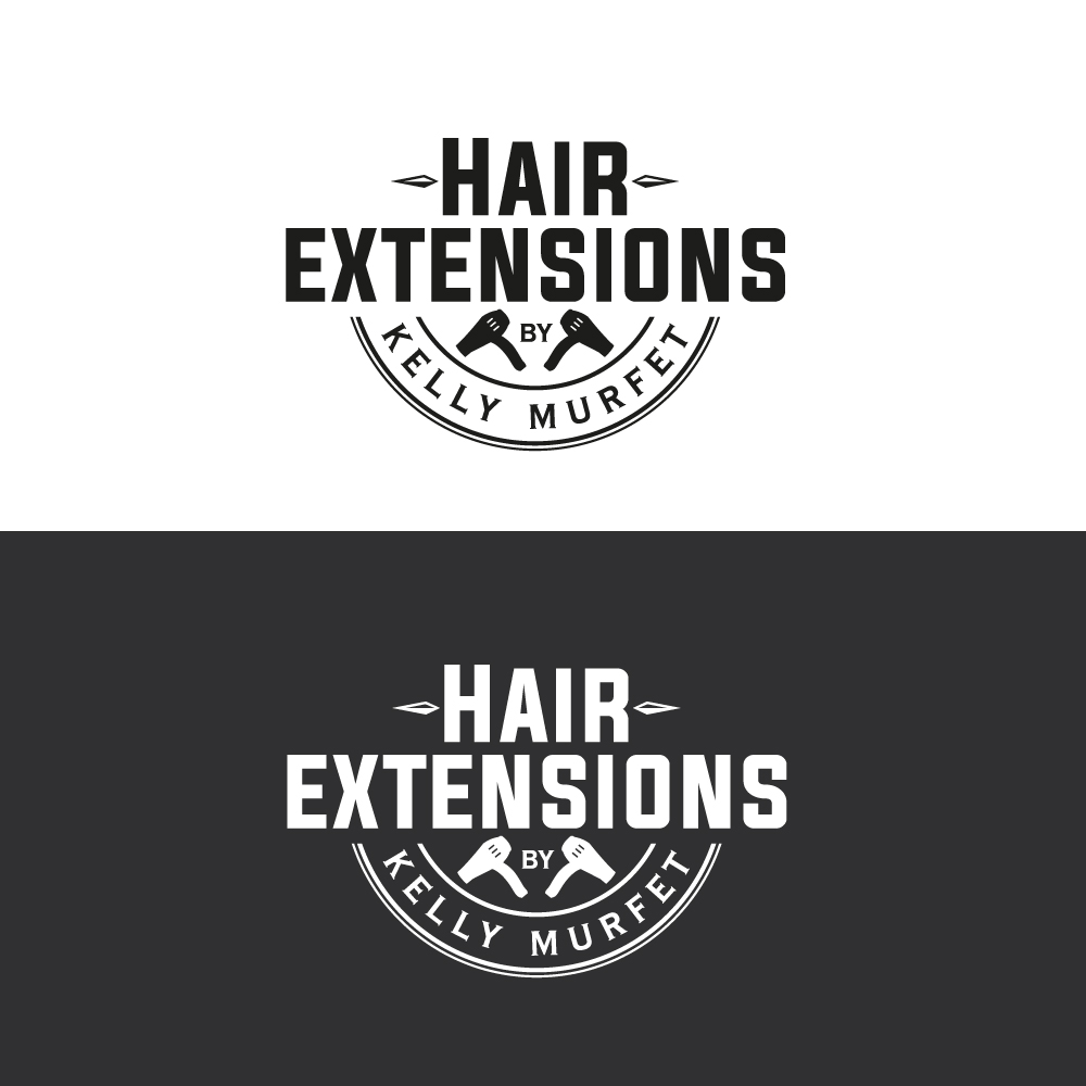 Logo Design by Sujit Banerjee for Hair extensions by kelly Murfet  | Design #23176032