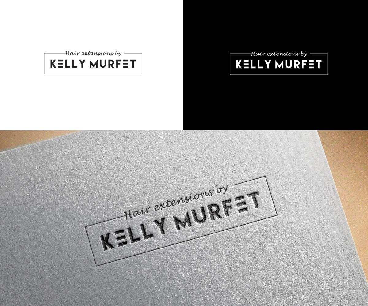 Logo Design by bijuak for Hair extensions by kelly Murfet  | Design #23175482