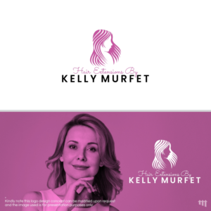 Diseño de Logo por MBARO para Hair extensions by kelly Murfet  | Diseño: #23207794