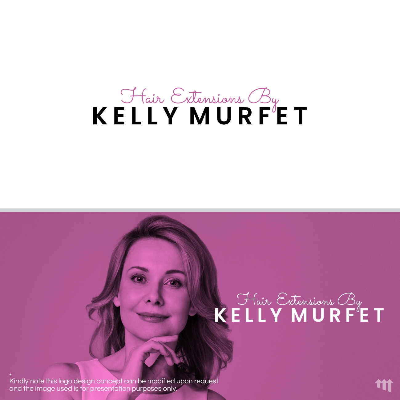 Diseño de Logo por MBARO para Hair extensions by kelly Murfet  | Diseño #23207795