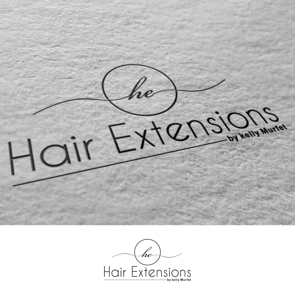 Logo Design by adie soesanto for Hair extensions by kelly Murfet  | Design #23177080